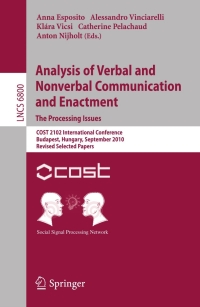 Titelbild: Analysis of Verbal and Nonverbal Communication and Enactment.The Processing Issues 1st edition 9783642257742