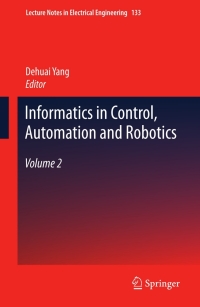 Cover image: Informatics in Control, Automation and Robotics 9783642259913
