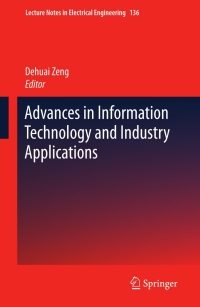 Titelbild: Advances in Information Technology and Industry Applications 9783642260001