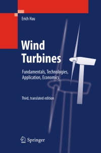 表紙画像: Wind Turbines 3rd edition 9783642271502