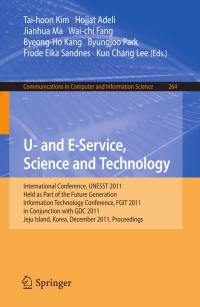 Imagen de portada: U- and E-Service, Science and Technology 1st edition 9783642272097