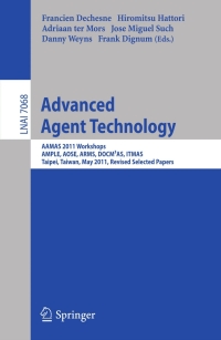 Imagen de portada: Advanced Agent Technology 1st edition 9783642272158