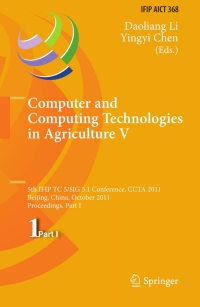 Cover image: Computer and Computing Technologies in Agriculture 1st edition 9783642272806