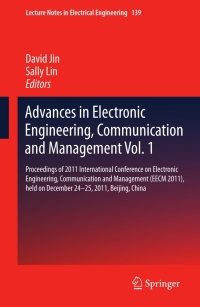 Titelbild: Advances in Electronic Engineering, Communication and Management Vol.1 9783642272868