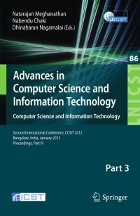 Imagen de portada: Advances in Computer Science and Information Technology. Computer Science and Information Technology 1st edition 9783642273162