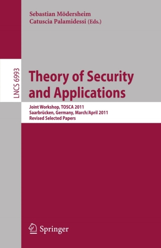 Immagine di copertina: Theory of Security and Applications 1st edition 9783642273742