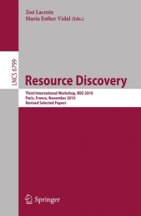 Imagen de portada: Resource Discovery 1st edition 9783642273919