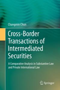 Titelbild: Cross-border Transactions of Intermediated Securities 9783642278525