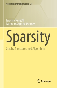 Cover image: Sparsity 9783642278747