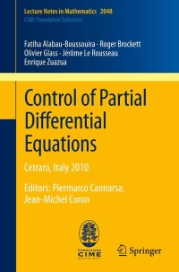 Cover image: Control of Partial Differential Equations 9783642278921