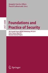 Titelbild: Foundations and Practice of Security 1st edition 9783642279003