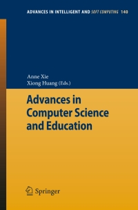 صورة الغلاف: Advances in Computer Science and Education 1st edition 9783642279447