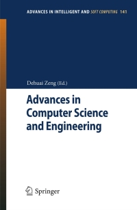 Cover image: Advances in Computer Science and Engineering 1st edition 9783642279478