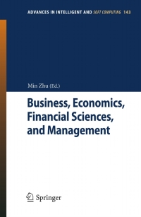 Cover image: Business, Economics, Financial Sciences, and Management 1st edition 9783642279652