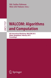 Omslagafbeelding: WALCOM: Algorithm and Computation 1st edition 9783642280757