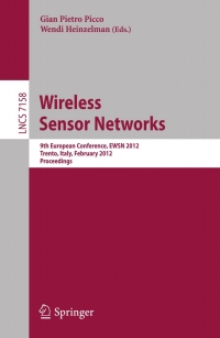 Imagen de portada: Wireless Sensor Networks 1st edition 9783642281686