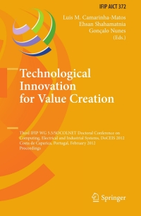 صورة الغلاف: Technological Innovation for Value Creation 1st edition 9783642282546