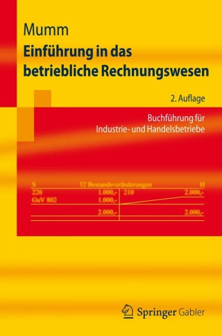 Cover image: Einführung in das betriebliche Rechnungswesen 2nd edition 9783642282720