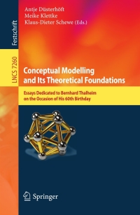 Cover image: Conceptual Modelling and Its Theoretical Foundations 1st edition 9783642282782