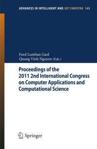 Imagen de portada: Proceedings of the 2011 2nd International Congress on Computer Applications and Computational Science 1st edition 9783642283079