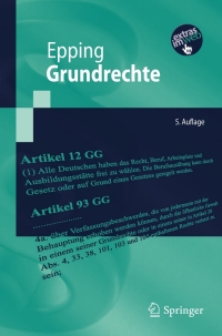 Cover image: Grundrechte 5th edition 9783642283758