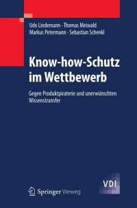 صورة الغلاف: Know-how-Schutz im Wettbewerb 9783642285141