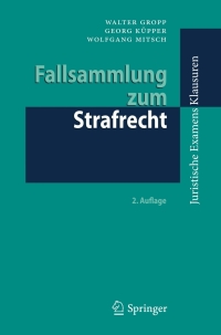 Imagen de portada: Fallsammlung zum Strafrecht 2nd edition 9783642285165