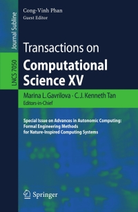 Imagen de portada: Transactions on Computational Science XV 1st edition 9783642285240
