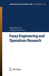 Imagen de portada: Fuzzy Engineering and Operations Research 1st edition 9783642285912