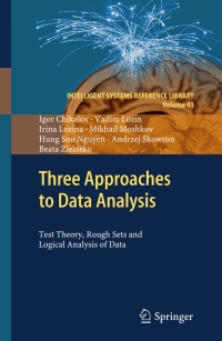 Omslagafbeelding: Three Approaches to Data Analysis 9783642286667