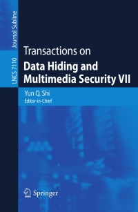 Cover image: Transactions on Data Hiding and Multimedia Security VII 1st edition 9783642286926