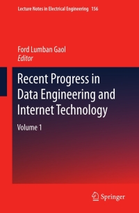 Omslagafbeelding: Recent Progress in Data Engineering and Internet Technology 9783642288067