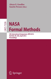 Cover image: NASA Formal Methods 1st edition 9783642288906