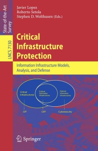 Titelbild: Critical  Infrastructure Protection 1st edition 9783642289194