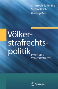 Cover image: Völkerstrafrechtspolitik 9783642289330