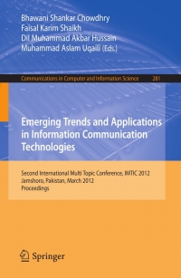 Cover image: Emerging Trends and Applications in Information Communication Technologies 1st edition 9783642289613