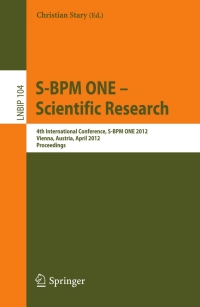 Titelbild: S-BPM ONE - Scientific Research 1st edition 9783642291326