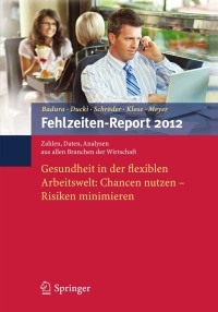 Cover image: Fehlzeiten-Report 2012 1st edition 9783642292002