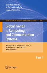 Titelbild: Global Trends in Computing and Communication Systems 1st edition 9783642292187