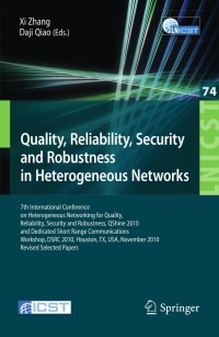 Cover image: Quality, Reliability, Security and Robustness in Heterogeneous Networks 1st edition 9783642292217