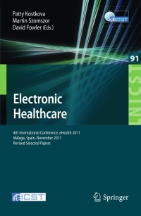 Imagen de portada: Electronic Healthcare 1st edition 9783642292613