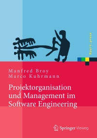 Cover image: Projektorganisation und Management im Software Engineering 9783642292897