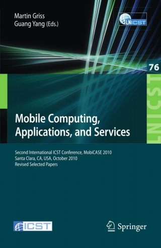 Cover image: Mobile Computing, Applications, and Services 1st edition 9783642293351