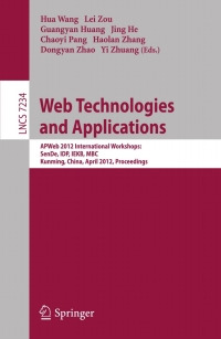 Cover image: Web Technologies and Applications 1st edition 9783642294259