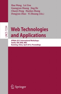 صورة الغلاف: Web Technologies and Applications 1st edition 9783642294259