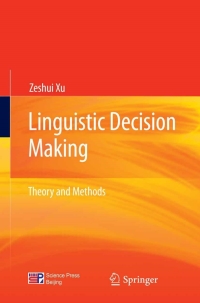 Cover image: Linguistic Decision Making 9783642294396