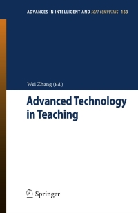 Cover image: Advanced Technology in Teaching 9783642294570