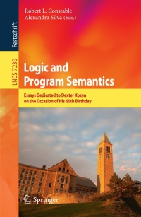 Imagen de portada: Logic and Program Semantics 1st edition 9783642294846