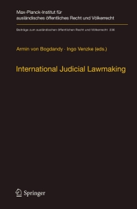 Cover image: International Judicial Lawmaking 1st edition 9783642295874