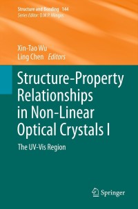 Titelbild: Structure-Property Relationships in Non-Linear Optical Crystals I 1st edition 9783642296178